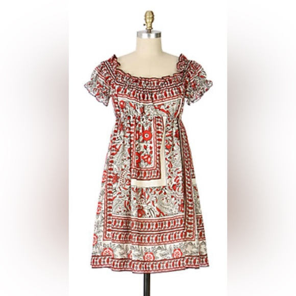 Anna Sui Red Poppy dress from the Spring/Summer 2007 collection. 
Size Medium - Picture 11 of 12